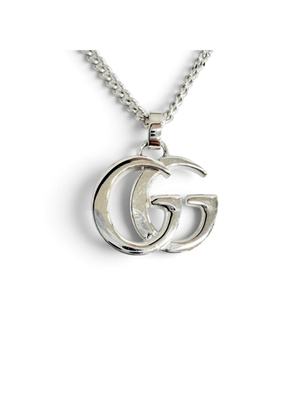 Gucci Double G Pendant 55 Silver